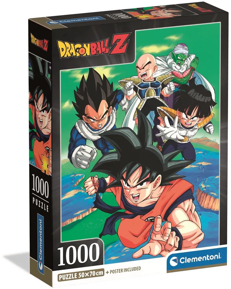 Puzzel - 1000 Stukjes - Dragon Ball Z - Compact Box van Clementoni, editie Meerkleurig – doos