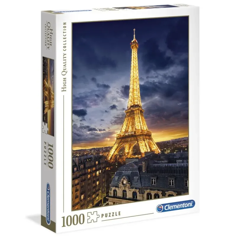 Puzzel - 1000 Stukjes - Eiffeltoren - Puzzel Voor Volwassenen - High Quality Collection van Clementoni, editie Meerkleurig – doos 2 van 2