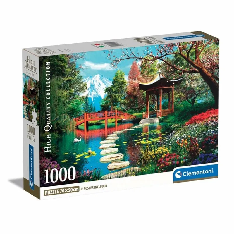 Puzzel - 1000 Stukjes - Fuji Garden - High Quality Collection - Met poster - Puzzel Voor Volwassenen from Clementoni, Multicolour edition – box