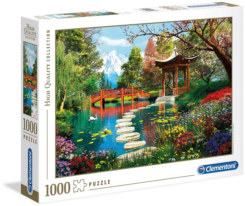 Puzzel - 1000 Stukjes - Fuji Garden - High Quality Collection - Puzzel Voor Volwassenen from Clementoni, Multi kleur edition – box