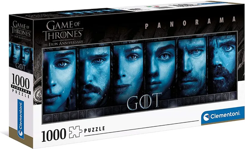 Puzzel - 1000 Stukjes - Game Of Thrones Panorama - Puzzel Voor Volwassenen van Clementoni, editie Multi kleur – doos