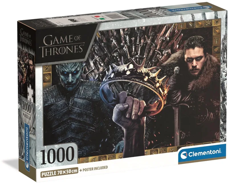 Puzzel - 1000 Stukjes - Game of Thrones - Puzzel Voor Volwassenen van Clementoni, editie Meerkleurig – doos