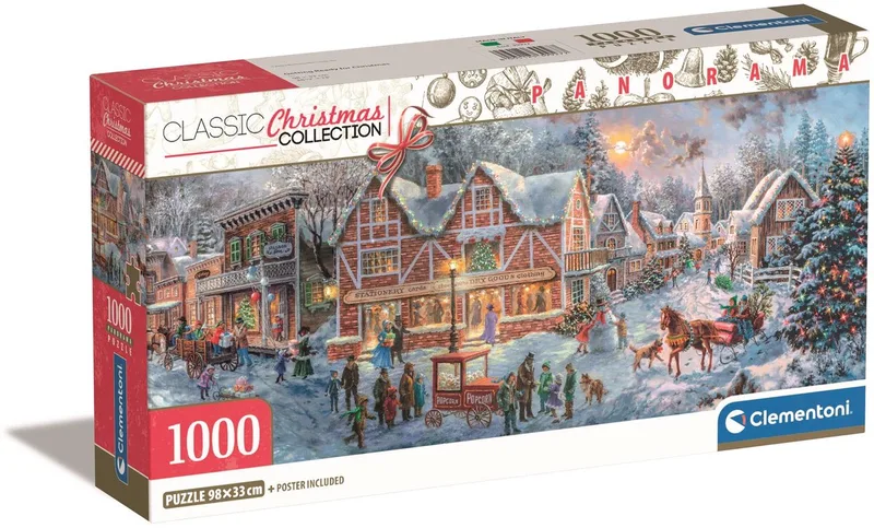 Puzzel – 1000 Stukjes – Getting ready for Christmas – Kersttafereel – Puzzel Voor Volwassenen van Clementoni, editie Meerkleurig – doos