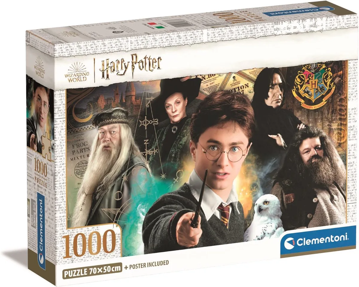 Puzzel 1000 Stukjes High Quality Collection - Harry Potter, Puzzel Voor Volwassenen en Kinderen, 14-99 jaar, 39787 COMPACT BOX von Clementoni – Schachtel