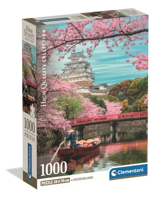 Puzzel - 1000 Stukjes - Himeji Kasteel in Lente - High Quality Collection van Clementoni, editie Meerkleurig – doos 2 van 2
