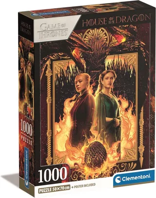 Puzzel - 1000 Stukjes - House of the Dragon - Puzzel Voor Volwassenen de Clementoni, édition Multicolore – boîte 1 sur 2
