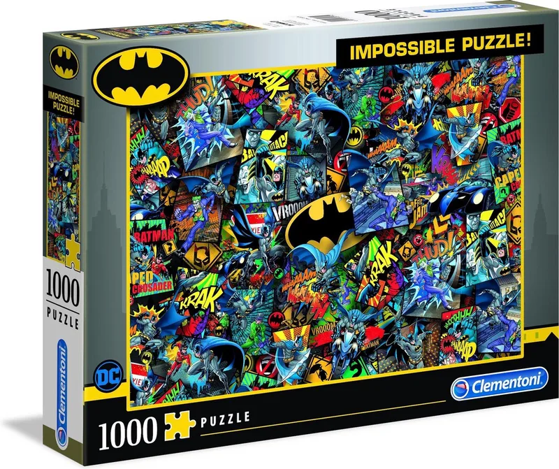 Puzzel 1000 Stukjes - Impossible Batman - Puzzel Voor Volwassenen en Kinderen - 14-99 jaar - 39575 from Clementoni, Multi kleur edition – box