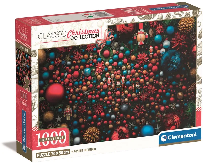 Puzzel – 1000 Stukjes – Impossible Christmas Vibes – Puzzel Voor Volwassenen – High Quality Collection from Clementoni, Multicolour edition – box 1 of 2