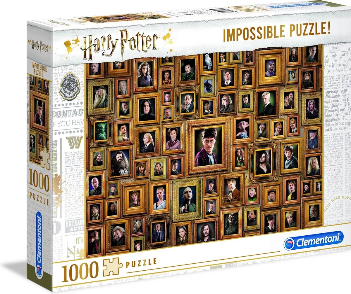 Puzzel 1000 Stukjes - Impossible Harry potter - Puzzel Voor Volwassenen en Kinderen - 14-99 jaar - 61881 von Clementoni, Ausgabe Multi kleur – Schachtel