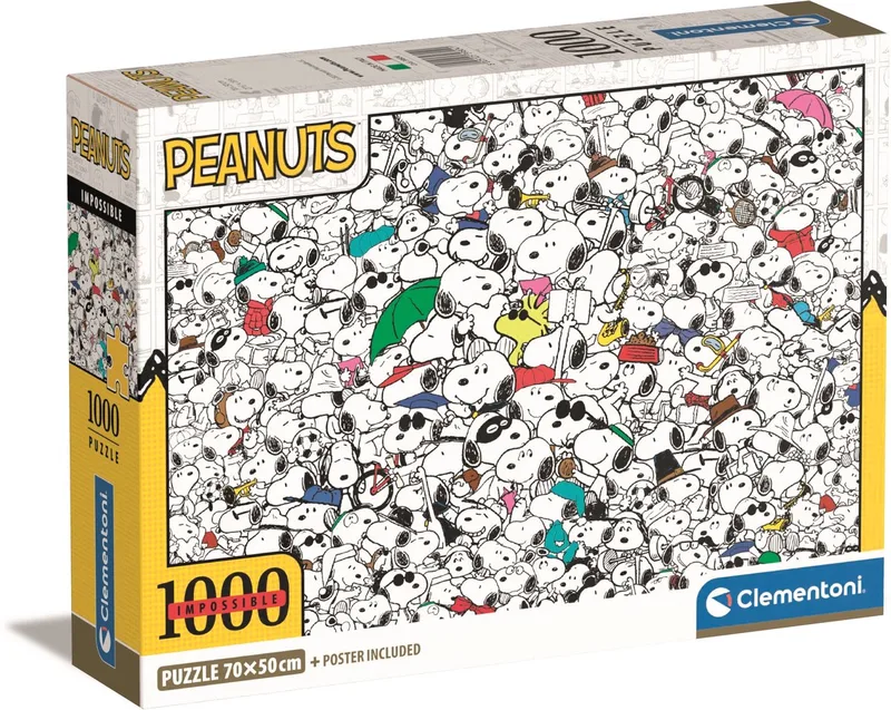 Puzzel - 1000 Stukjes - Impossible Peanuts - Puzzel Voor Volwassenen van Clementoni, editie Meerkleurig – doos