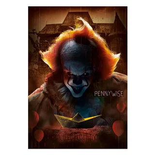 Puzzel - 1000 Stukjes - IT (Pennywise) - Horror thema - Met poster - Puzzel Voor Volwassenen van Clementoni, editie Meerkleurig – doos 3 van 3