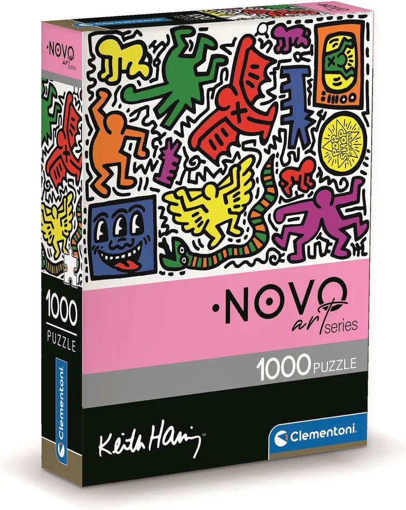 Puzzel 1000 Stukjes Keith Haring, Puzzel Voor Volwassenen en Kinderen, 14-99 jaar, 39756 de Clementoni, édition Multicolore – boîte