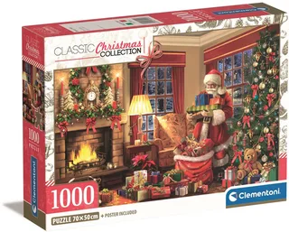 Puzzel – 1000 Stukjes – Kerst Collectie – Santa's Visit – Puzzel Voor Volwassenen de Clementoni, édition Multicolore – boîte 1 sur 3