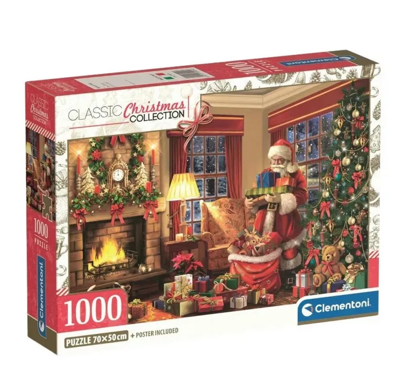 Puzzel – 1000 Stukjes – Kerst Collectie – Santa's Visit – Puzzel Voor Volwassenen de Clementoni, édition Multicolore – boîte 3 sur 3