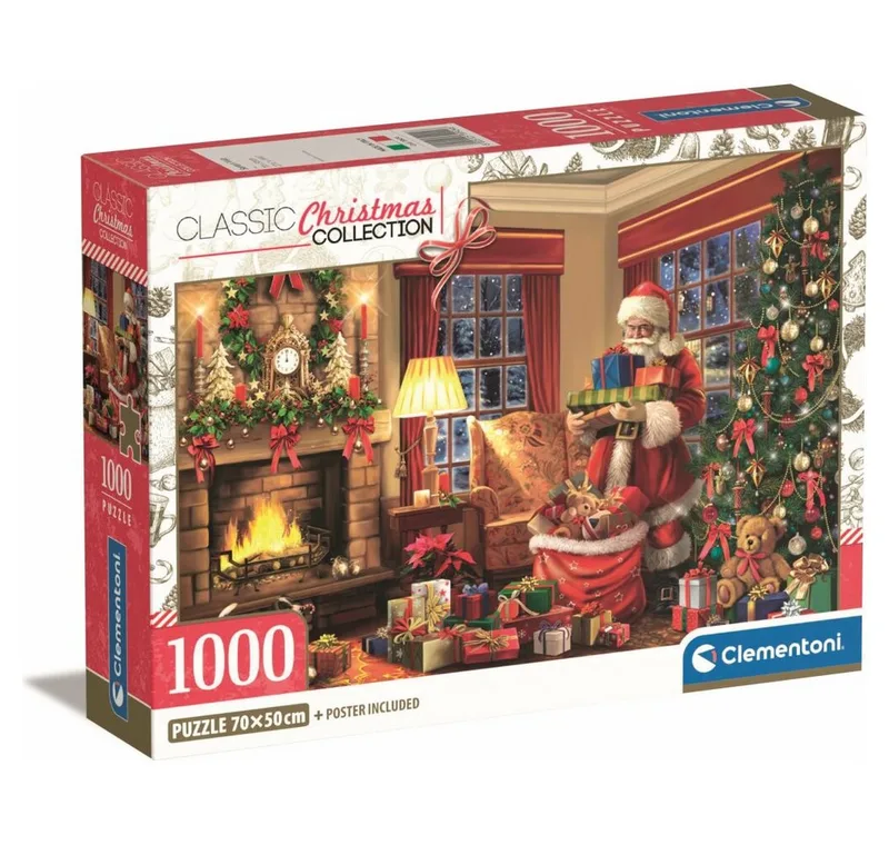 Puzzel – 1000 Stukjes – Kerst Collectie – Santa's Visit – Puzzel Voor Volwassenen de Clementoni, édition Multicolore – boîte 2 sur 3