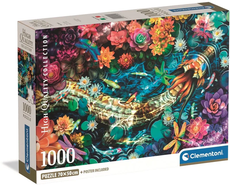 Puzzel - 1000 Stukjes - Koi River - Puzzel Voor Volwassenen - High Quality Collection from Clementoni, Multicolour edition – box 1 of 2