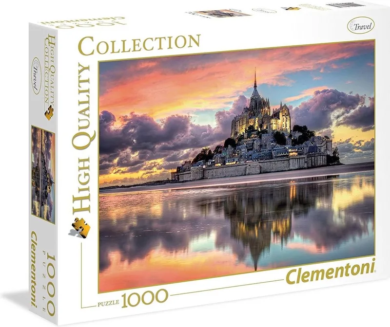 Puzzel - 1000 Stukjes - Le Magnifique Mont Saint-Michel - Puzzel Voor Volwassenen - High Quality Collection van Clementoni, editie Multi kleur – doos