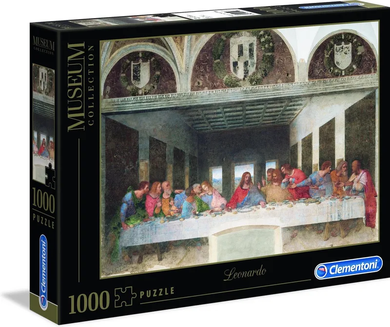 Puzzel - 1000 Stukjes - Leonardo-Cenacolo (Museum) - Puzzel Voor Volwassenen - Art Collection van Clementoni, editie Multi kleur – doos