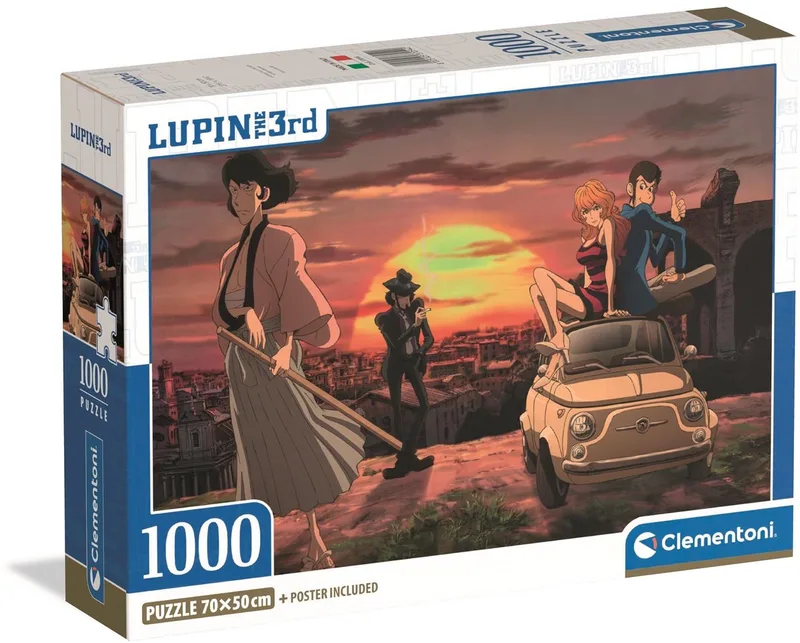 Puzzel - 1000 Stukjes - Lupin III - Compact Box van Clementoni, editie Meerkleurig – doos