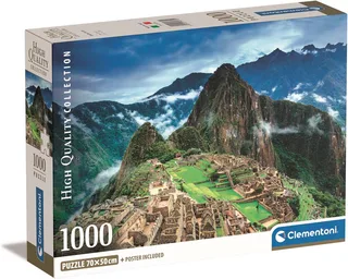 le Puzzle européen Made in Italie Puzzle Le Machu Picchu - 1000 pièces de Clementoni, édition Multicolore – boîte 1 sur 2