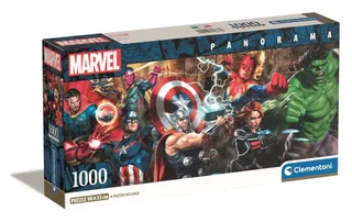 Puzzel - 1000 Stukjes - Marvel Panorama - Vanaf 14 Jaar van Clementoni, editie Meerkleurig – doos 2 van 2