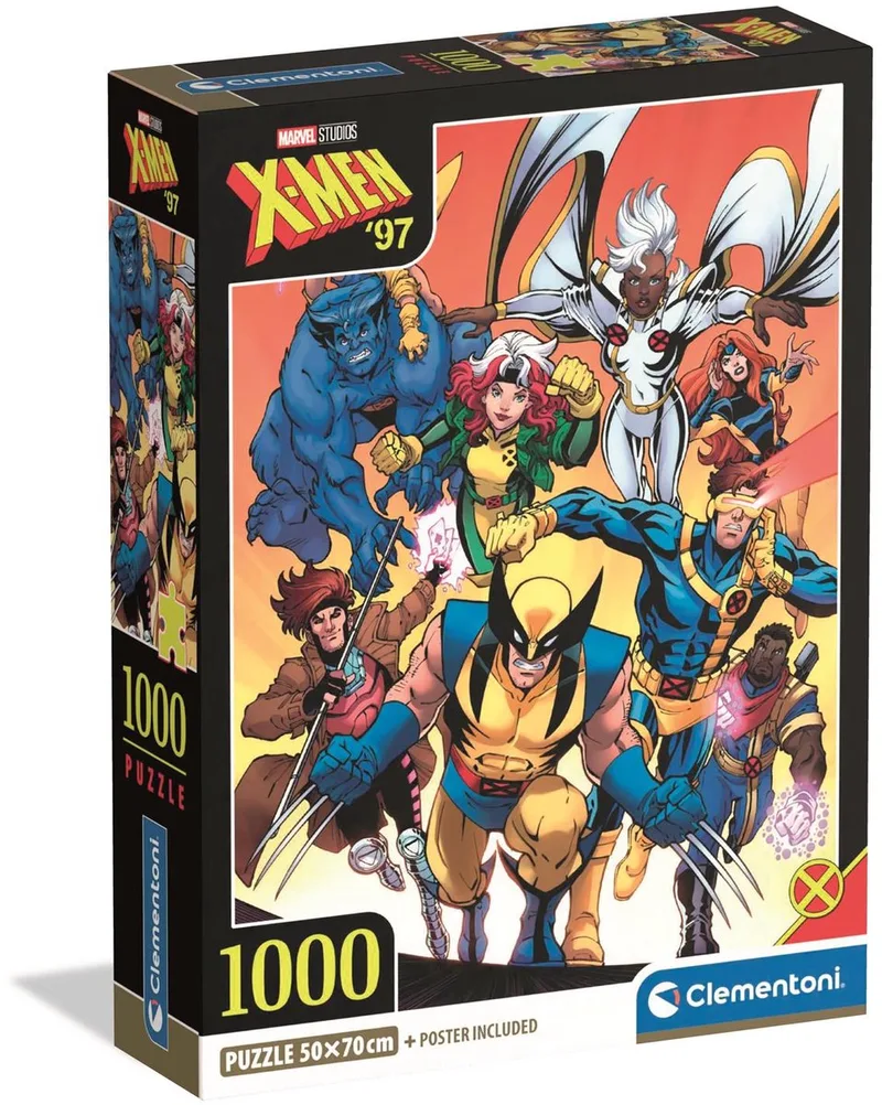 Puzzel - 1000 Stukjes - Marvel X-Men Compact Box de Clementoni, édition Multicolore – boîte