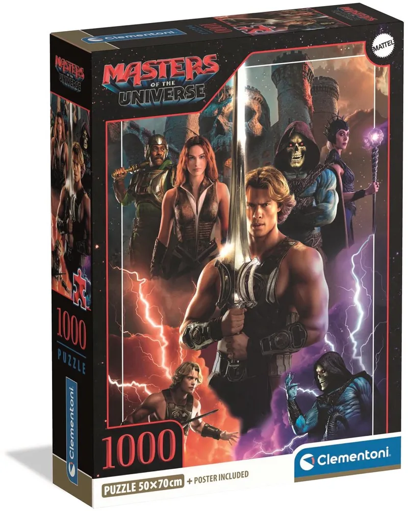 Puzzel - 1000 Stukjes - Masters of the Universe - He-Man - Legpuzzel voor Volwassenen - Vanaf 12 Jaar van Clementoni – doos