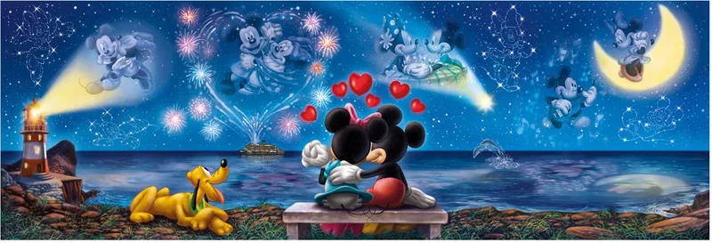 Puzzel - 1000 Stukjes - Mickey & Minnie - Puzzel Voor Volwassenen - Special Series License van Clementoni, editie Multi kleur – doos 1 van 2