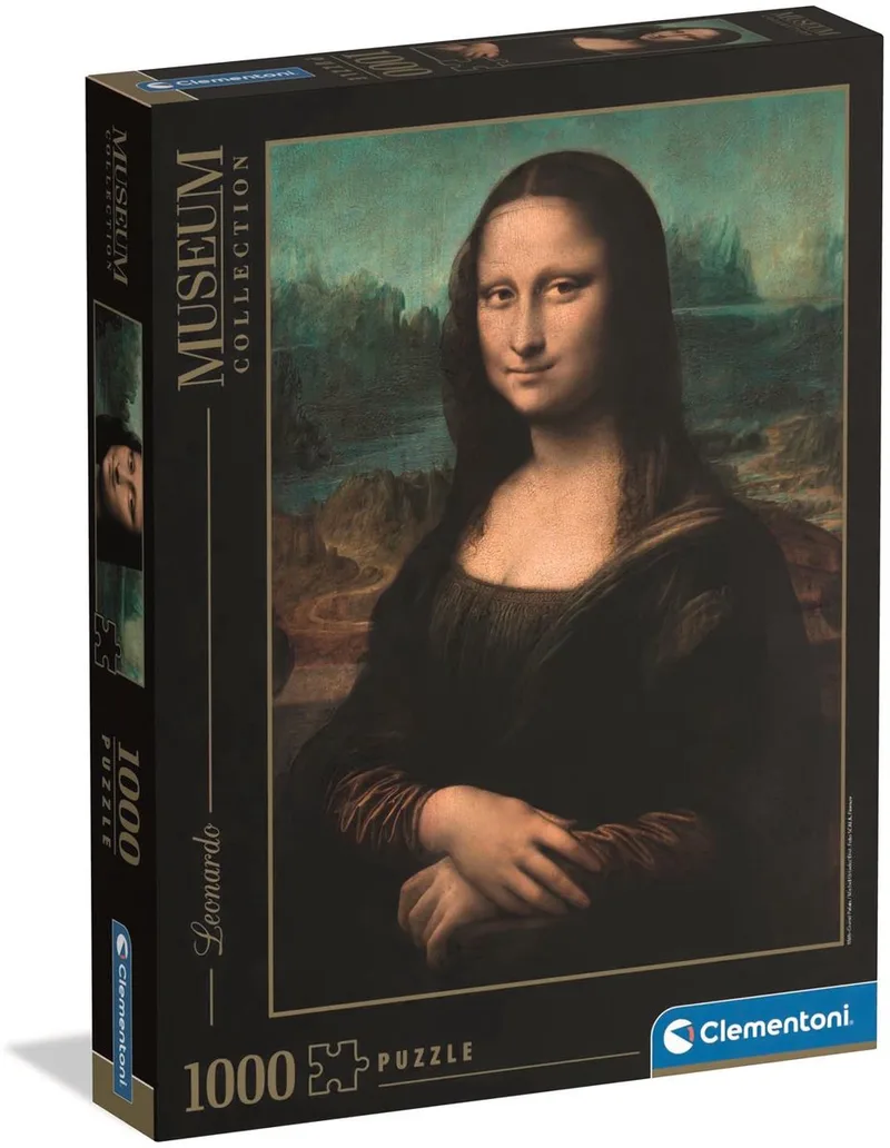 Puzzel - 1000 Stukjes - Mona Lisa (Leonardo da Vinci) - Puzzel Voor Volwassenen de Clementoni, édition Multicolore – boîte