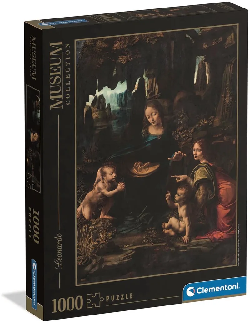 Puzzel - 1000 Stukjes - Museum Louvre Leonardo da Vinci - Puzzel Voor Volwassenen van Clementoni, editie Meerkleurig – doos