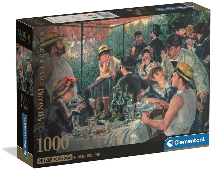 Puzzel - 1000 Stukjes - Museum Lunch: Bootfeest - Puzzel Voor Volwassenen - High Quality Collection van Clementoni, editie Meerkleurig – doos