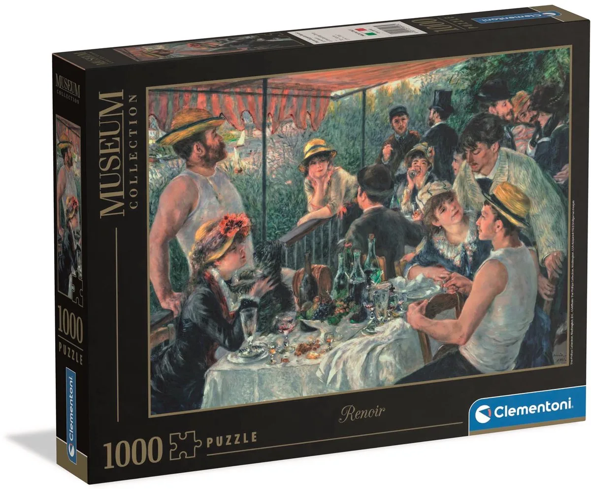 Puzzel - 1000 Stukjes - Museum Luncheon of the Boating Party - Puzzel Voor Volwassenen - High Quality Collection från Clementoni, utgåva Flerfärgad – kartong