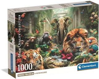 Puzzel - 1000 Stukjes - Mystic Jungle - Puzzel Voor Volwassenen - High Quality Collection van Clementoni, editie Meerkleurig – doos 1 van 2