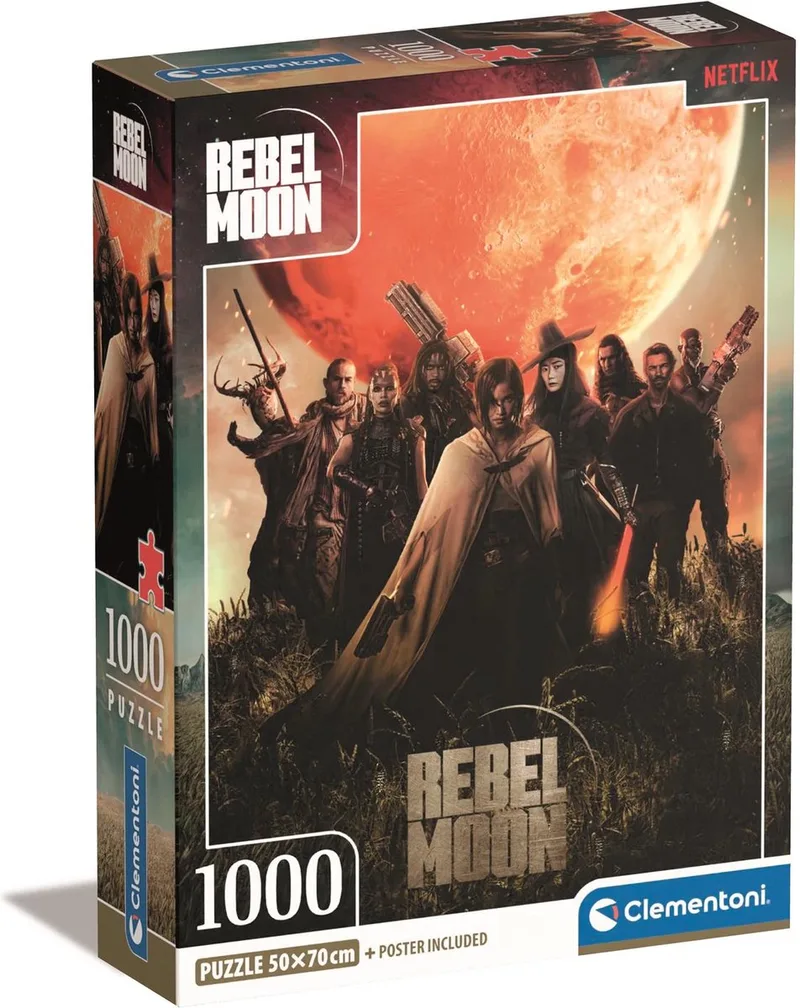 Puzzel - 1000 Stukjes - Netflix Rebel Moon - Puzzel Voor Volwassenen van Clementoni, editie Meerkleurig – doos