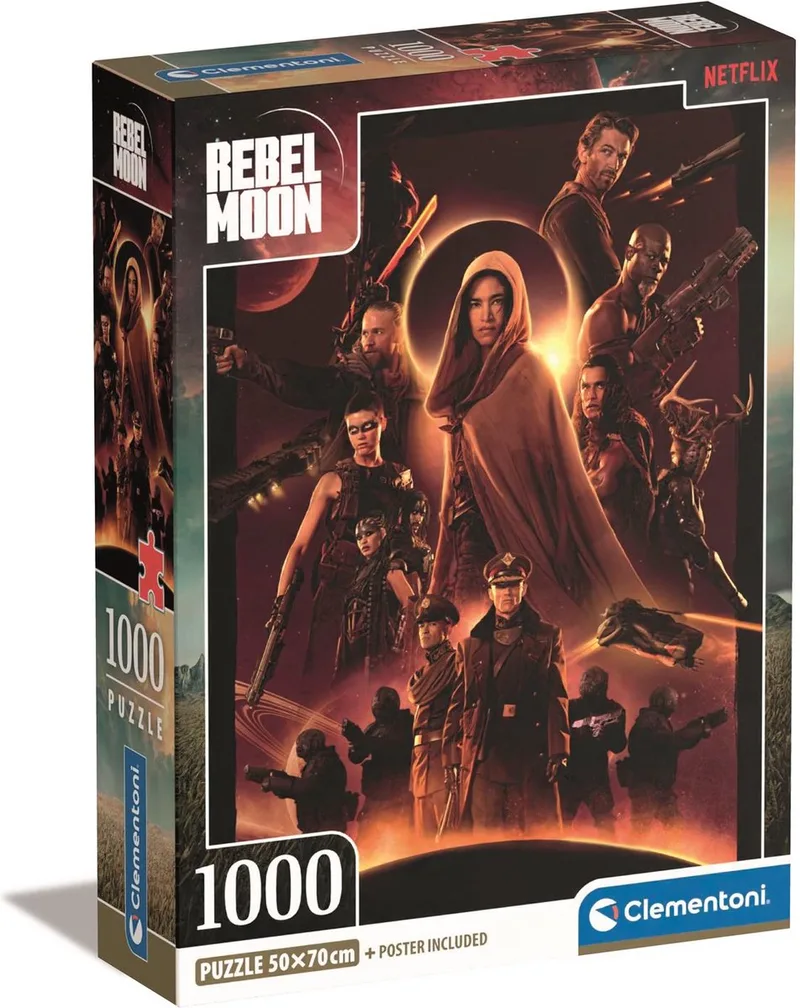 Puzzel - 1000 Stukjes - Netflix Rebel Moon - Puzzel Voor Volwassenen van Clementoni, editie Meerkleurig – doos