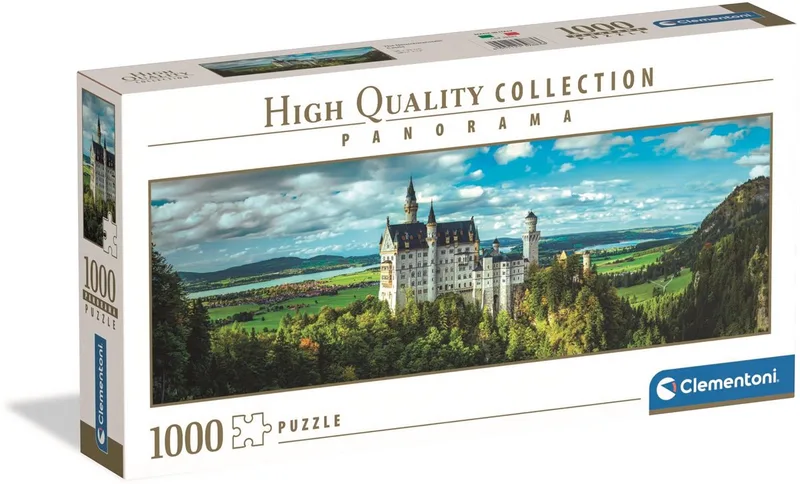 Puzzel - 1000 Stukjes - Neuschwanstein Kasteel - Puzzel Voor Volwassenen - High Quality Collection van Clementoni, editie Meerkleurig – doos