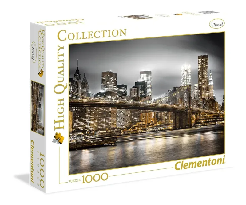 le Puzzle européen Made in Italie Puzzle L'Horizon de New York - 1000 pièces de Clementoni, édition Multicolore – boîte 2 sur 2