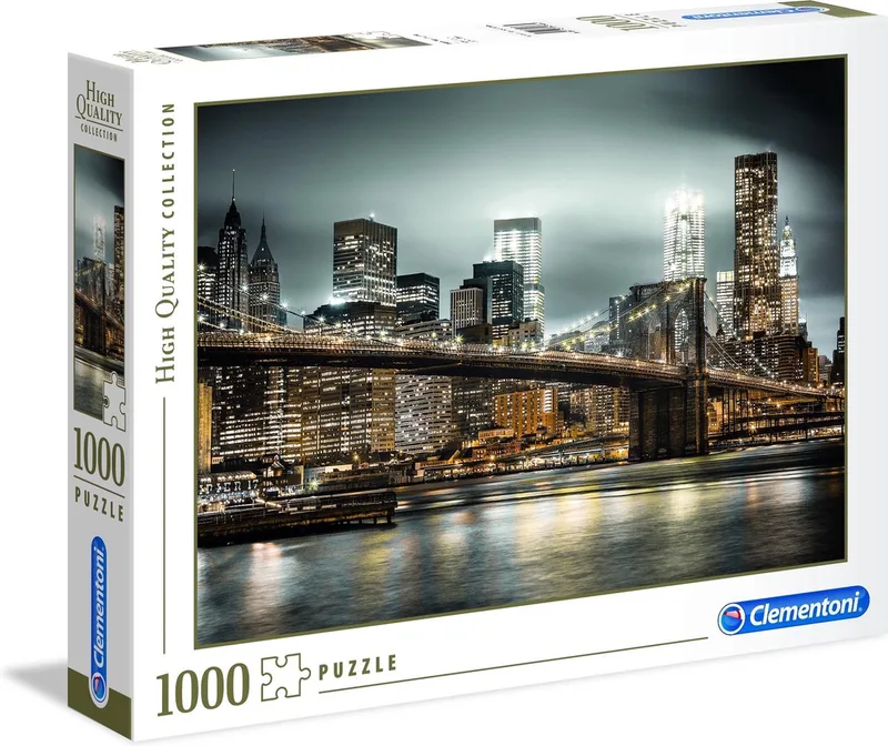 Puzzel - 1000 Stukjes - New York Skyline - Puzzel Voor Volwassenen - High Quality Collection van Clementoni, editie Multi kleur – doos
