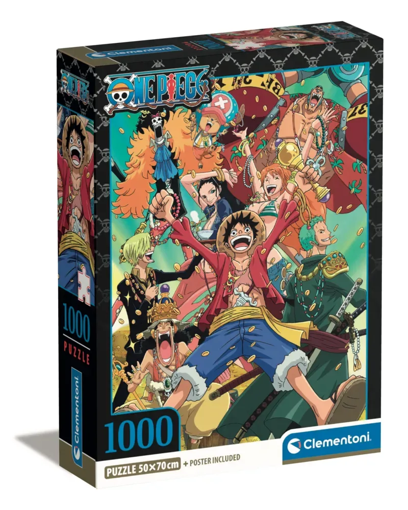 Puzzel - 1000 stukjes - One Piece - Anime von Clementoni, Ausgabe Mehrfarbig – Schachtel 2 von 2