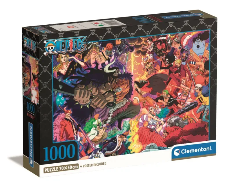 Puzzel - 1000 stukjes - One Piece - Impossible - Anime - High Quality Series van Clementoni, editie Meerkleurig – doos 2 van 2