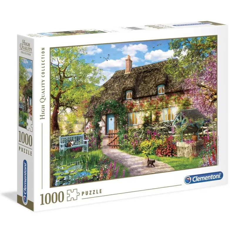 Puzzel - 1000 Stukjes - Oud plattelandshuisje - High Quality Collection - Puzzel Voor Volwassenen van Clementoni, editie Multi kleur – doos 2 van 2