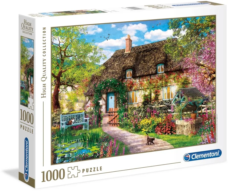 Puzzel - 1000 Stukjes - Oud plattelandshuisje - High Quality Collection - Puzzel Voor Volwassenen van Clementoni, editie Multi kleur – doos 1 van 2
