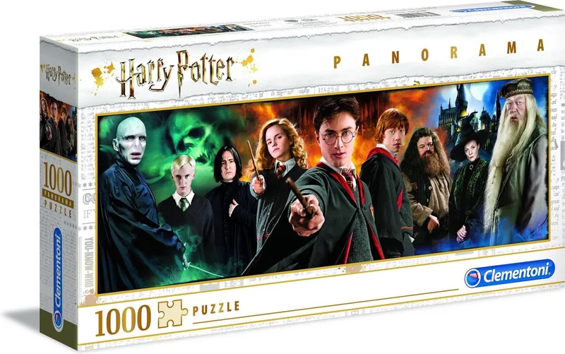 Puzzel 1000 Stukjes Panorama Harry potter, Puzzel Voor Volwassenen en Kinderen, 14-99 jaar, 61883 van Clementoni, editie Multi kleur – doos