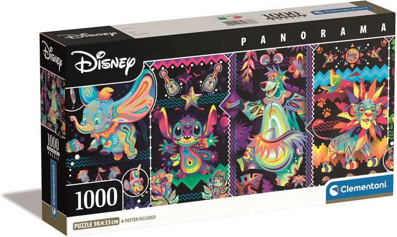 Puzzel - 1000 Stukjes - Panorama Joys Compact Box - Puzzel Voor Volwassenen from Clementoni, Multicolour edition – box 1 of 2
