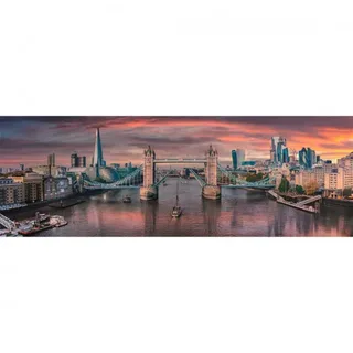 Puzzel - 1000 Stukjes - Panorama Thames - Puzzel Voor Volwassenen - High Quality Collection von Clementoni, Ausgabe Mehrfarbig – Schachtel 3 von 6