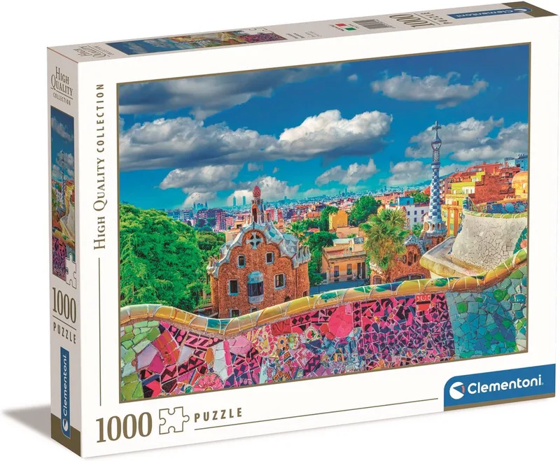 Puzzel - 1000 Stukjes - Park Güell, Barcelona - Puzzel Voor Volwassenen de Clementoni, édition Multi kleur – boîte