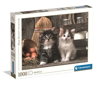 Puzzel - 1000 Stukjes - Schattige Kittens - High Quality Collection from Clementoni, Multicolour edition – box 2 of 2