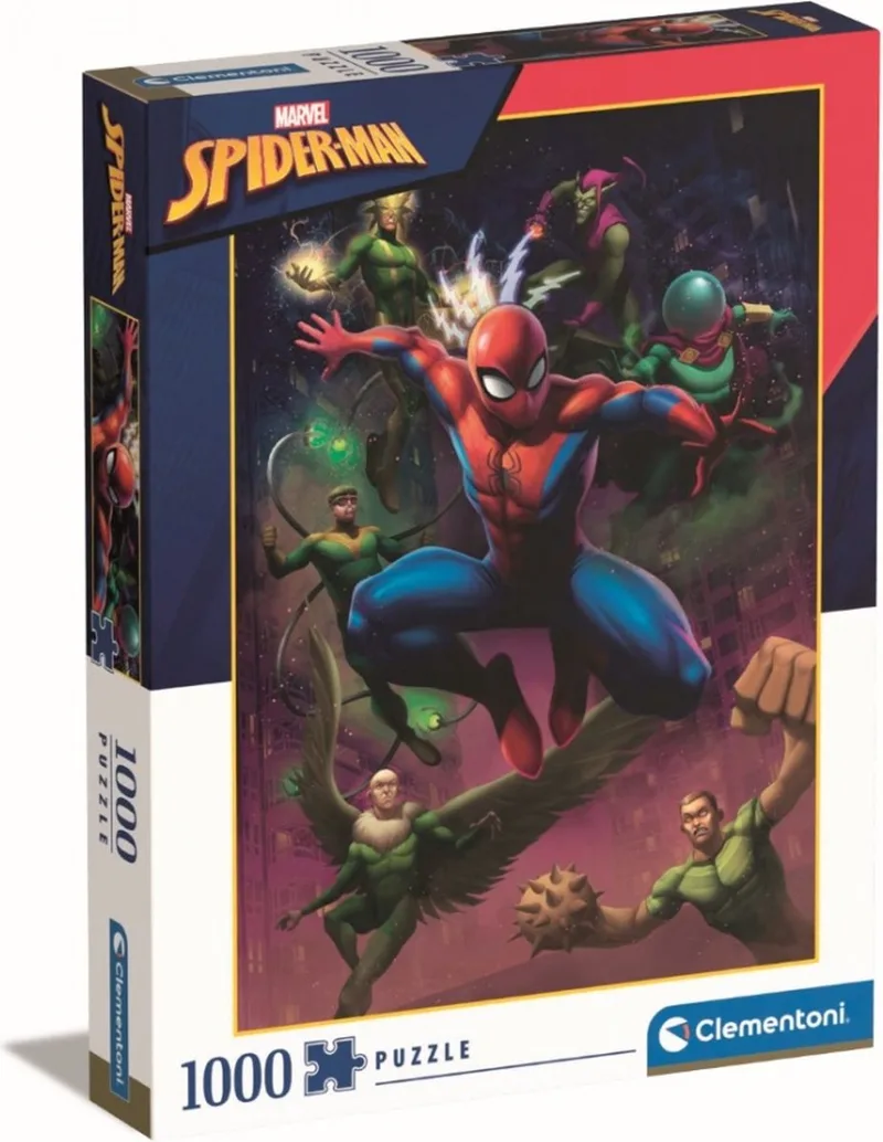 Puzzel - 1000 Stukjes - Spider-Man - Vanaf 12 jaar van Clementoni, editie Multi kleur – doos