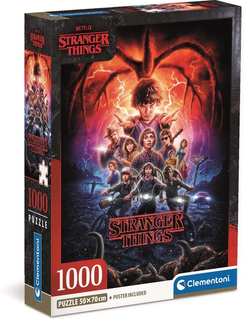 Puzzel - 1000 Stukjes - Stranger Things - Puzzel Voor Volwassenen de Clementoni, édition Multicolore – boîte