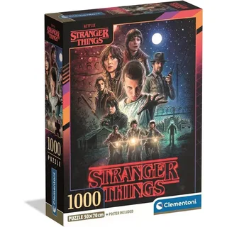 Puzzel - 1000 Stukjes - Stranger Things Seizoen 1 - Puzzel Voor Volwassenen from Clementoni, Multicolour edition – box 2 of 2
